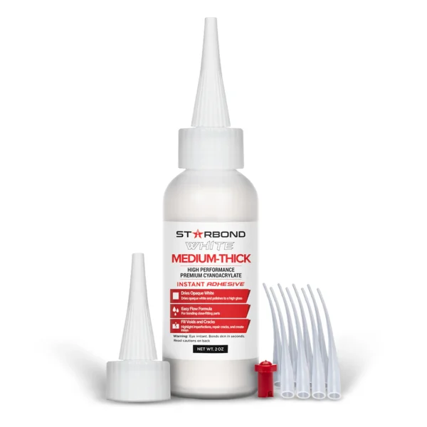 Starbond White Medium-Thick Super Glue 2oz