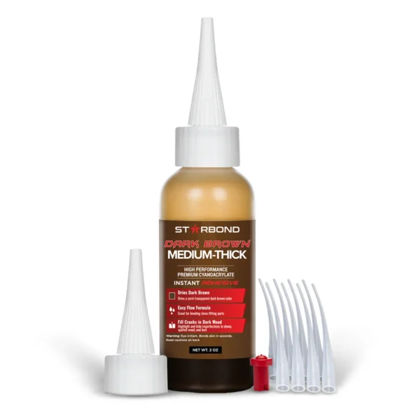 Starbond "Dark Brown" Medium-Thick Super Glue 2oz